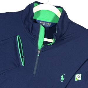 Polo Golf Ralph Lauren Shirt Mens Large 1/4 Zip Pullover Pony Logo Performance